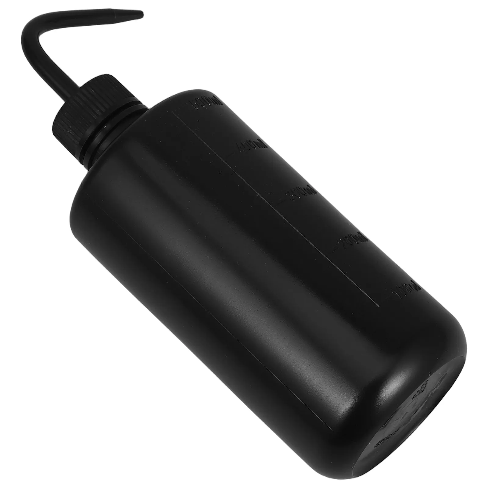 2Pcs 500Ml Black Plastic Squeeze Bottle Bent Tip for Succulents Plants Vases Fish Tanks Eyelash Lash Wash Tattoo Supplies