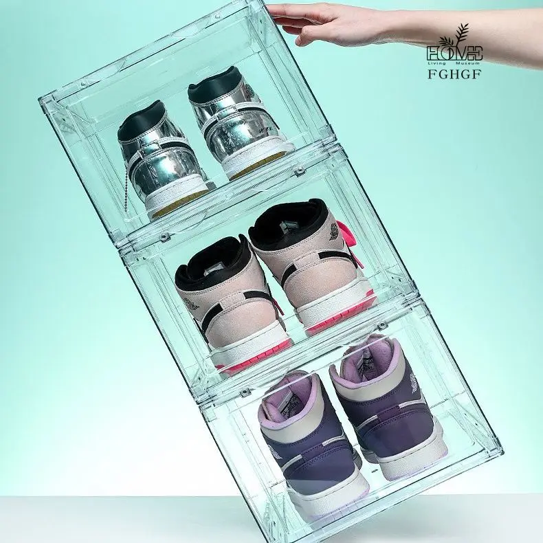 

Fully transparent fully hard storage box AJ shoe box transparent dustproof and anti-oxidation household 1 piece