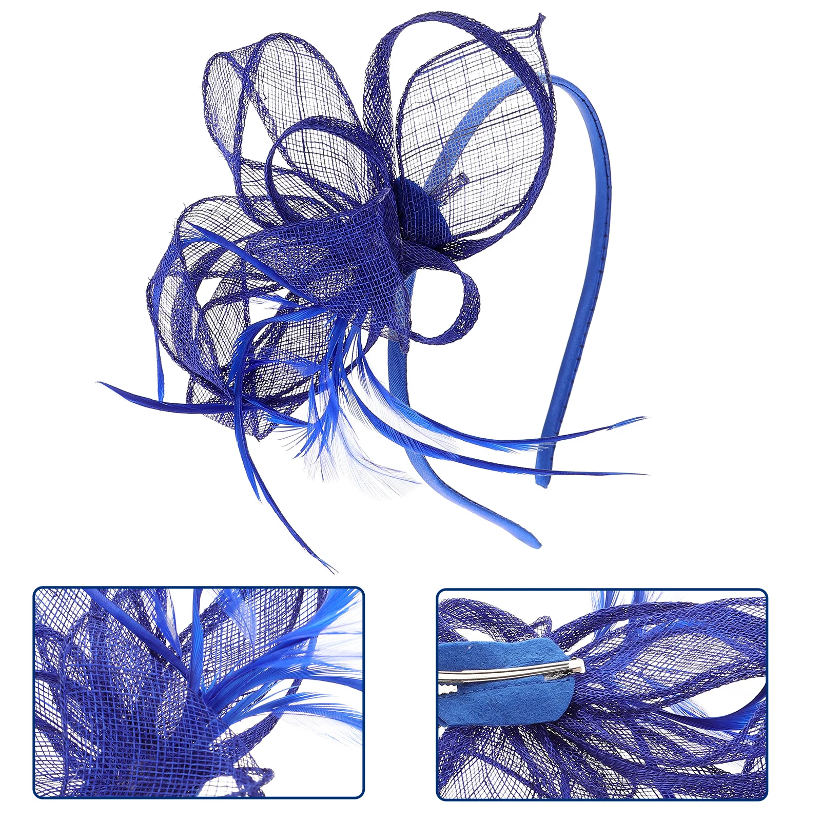 

Elegant Women Fascinators Headband Lightweight Bridal Hair Band for Wedding Banquet Tea Party Partywear Headdress