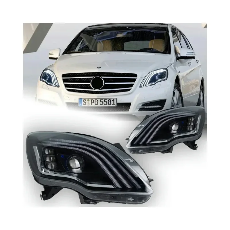 

W251 LED Headlight Projector Lens 2010-2017 V251 R Class R320 R350 R500 Head Lamp DRL Auto Accessories Lights