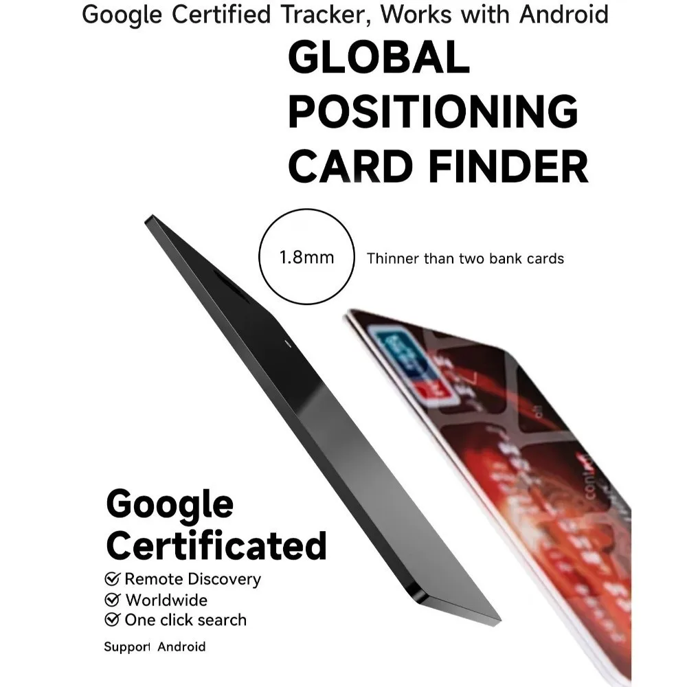 ワイヤレス充電ウォレットトラッカーカード薄型IP68ウォレット紛失防止デバイススマートタグキーバッグ荷物ペットインテリジェンスロケーター