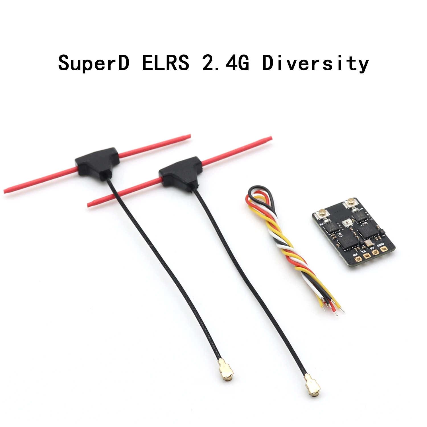1/2/5 قطعة SuperD ELRS 2.4G استقبال التنوع المدمج في هوائيات TCX ExprssLRS RX 2T لطائرة RC FPV طويلة المدى/حرة بدون طيار