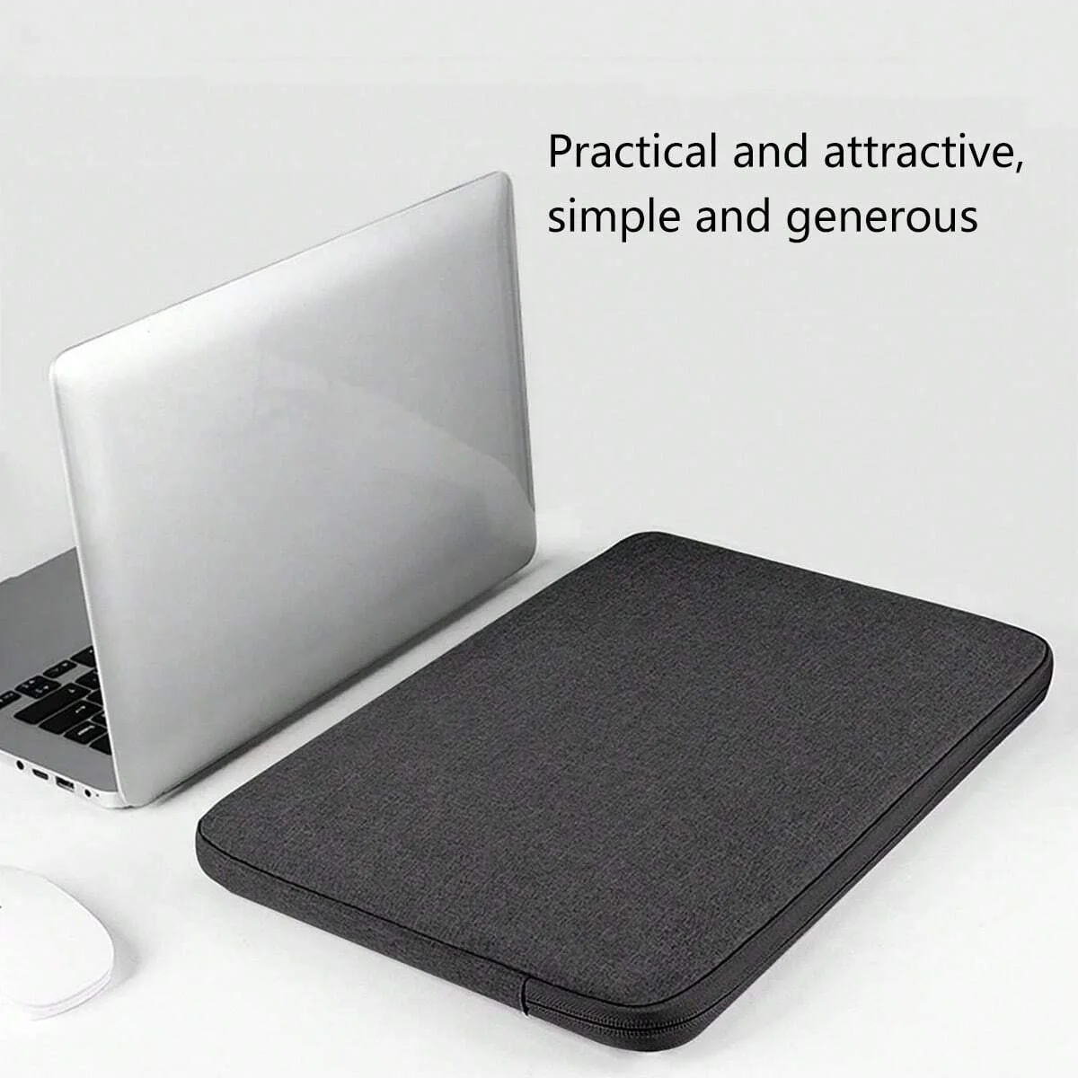 Tas Dalam Laptop Tahan Air Bergaya Kasual, Penutup Pelindung Tahan Air Tablet Sederhana, Tahan Gores dan Tahan Aus, Tas Penyimpanan Ringan dan Tipis untuk Pakaian Kerja dan Perjalanan Bisnis