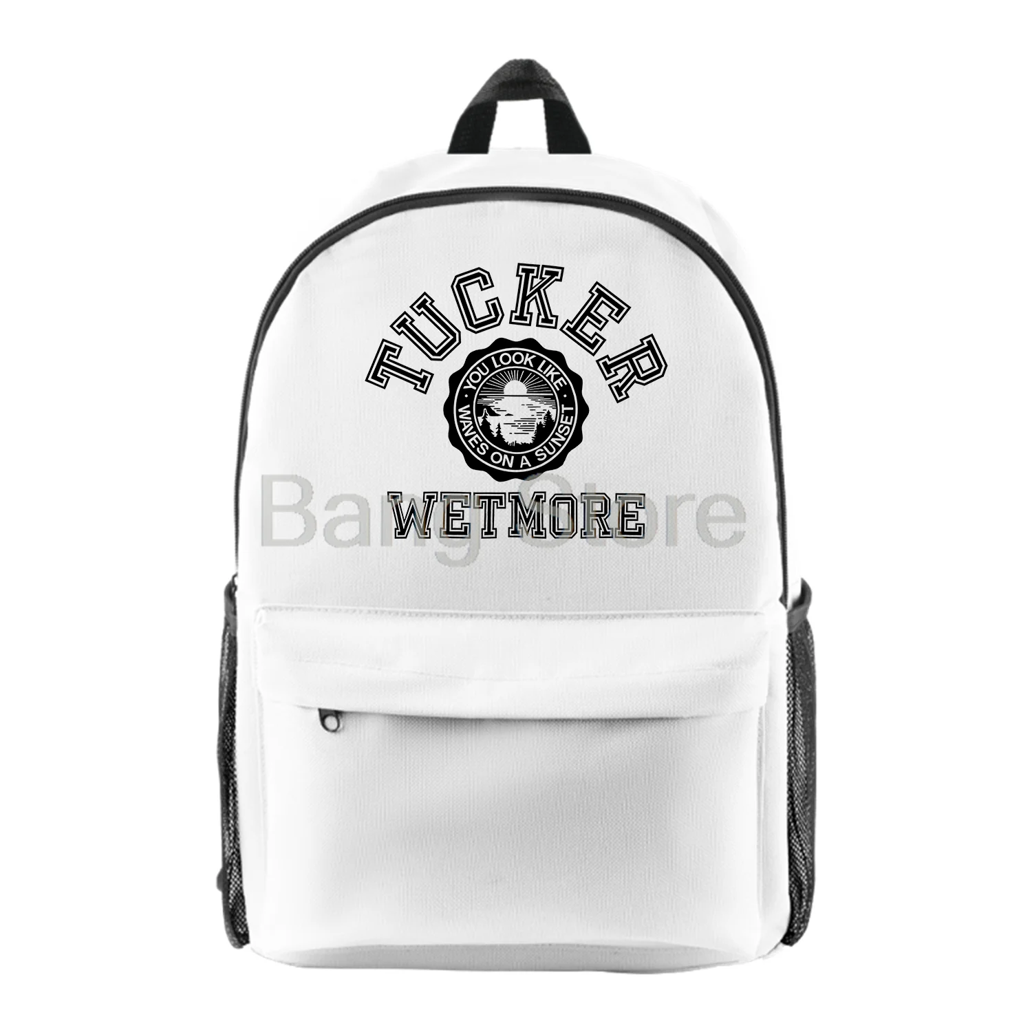 Tucker Wetmore Waves Backpack Women Men Shoulders Bag Casual Streetwear Daypack Unisex Travel Bags