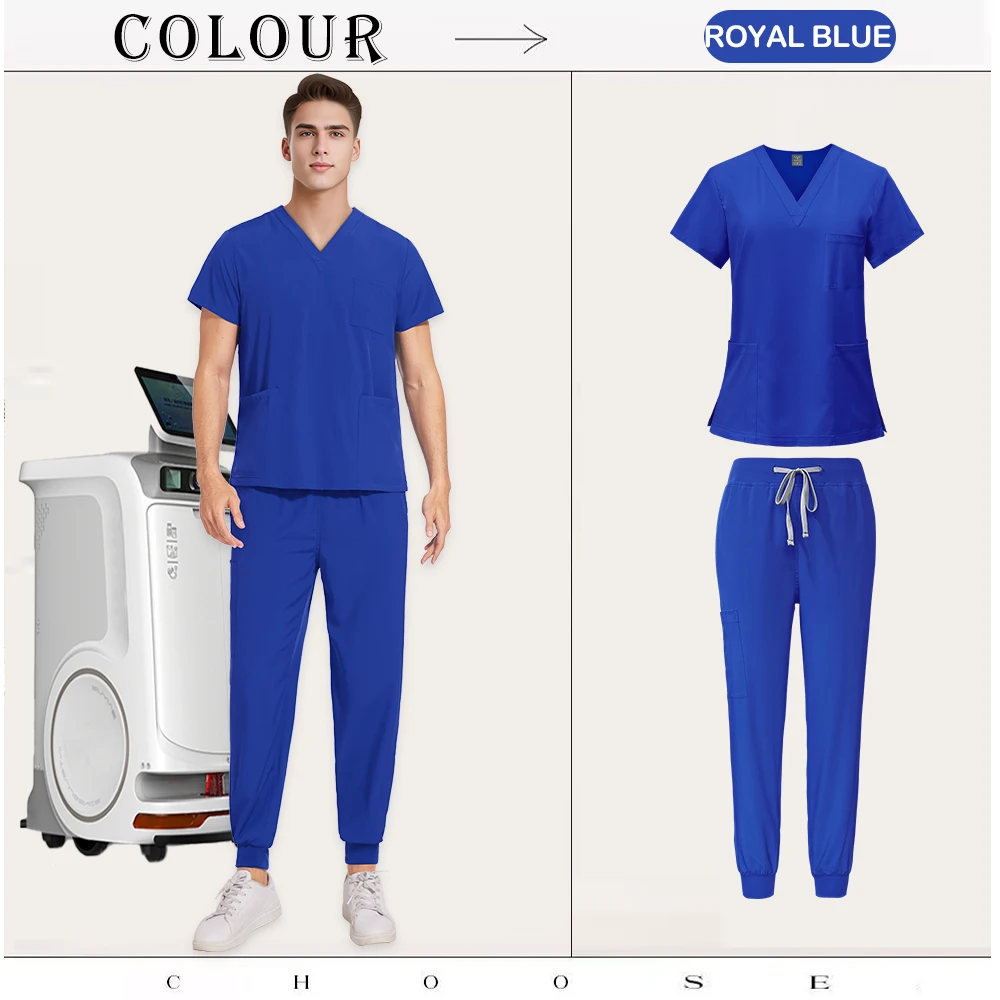 Nurses Accessories Medical Tops Pants Women Men Scrubs Uniforms Hospital Doctors Scrubs Set Dental Clinic Beauty Salon Workwear