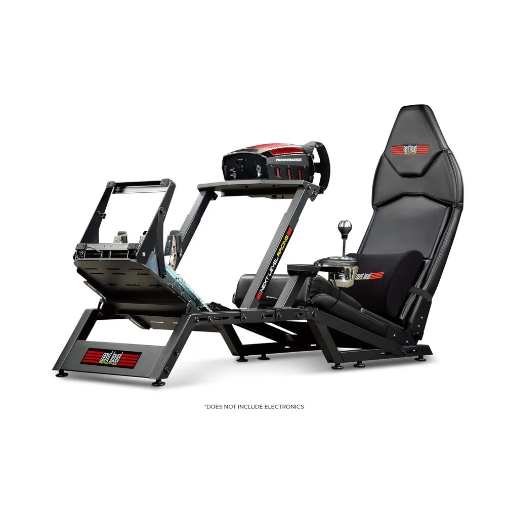 Racing Simulator Cockpit. Formula and GT racing simulator cockpit compatible with Thrustmaster, Fanatec