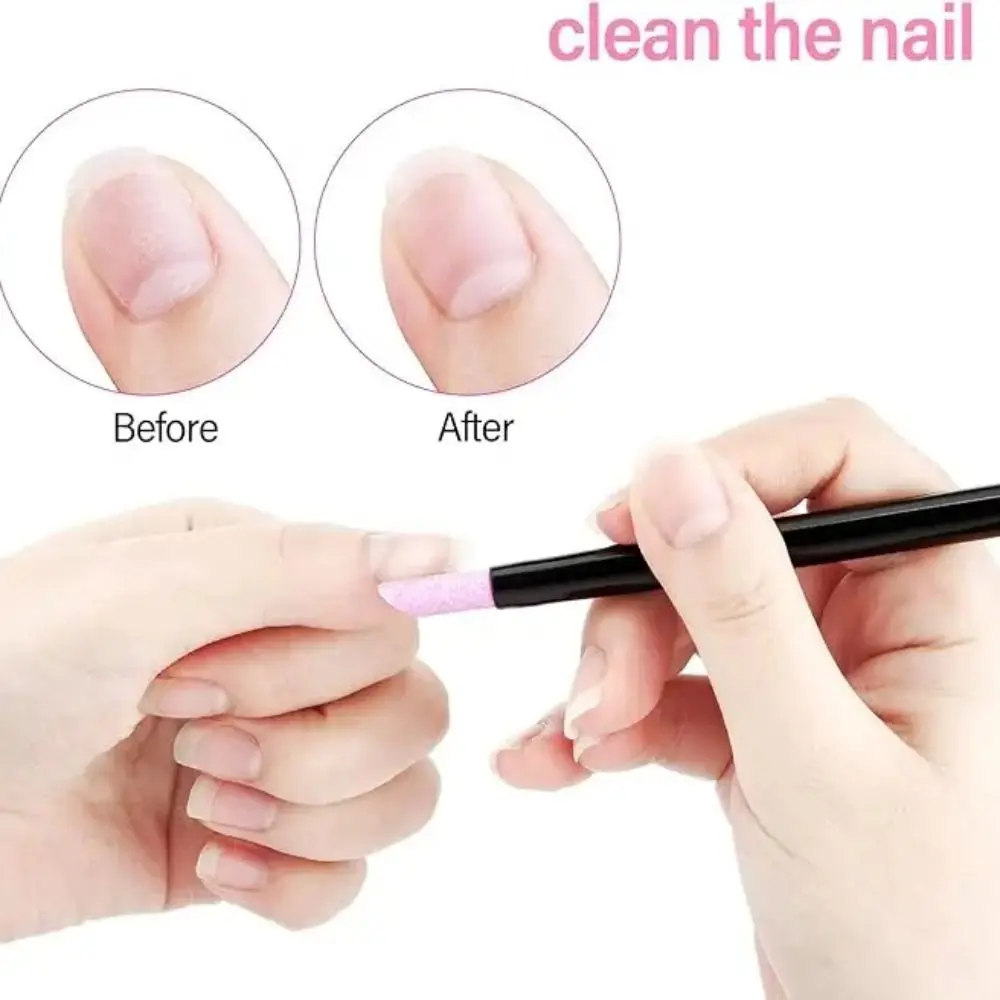 Pluma de pulido de piel de uñas de cuarzo, 3 colores, removedor de cutículas profesional, pluma de pulido de uñas de plástico resistente al desgaste, herramientas de manicura