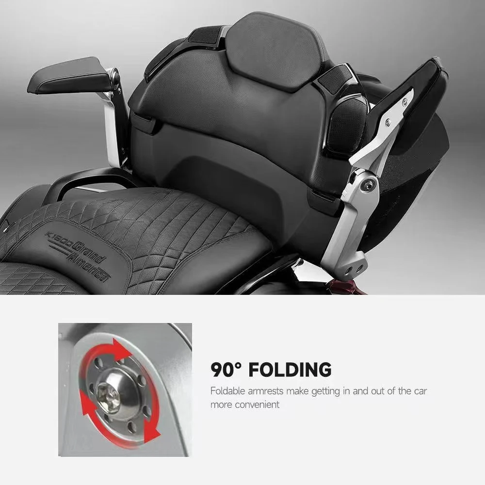 FOR BMW K1600GA K1600ga Motorcycle Rear Armrest Multifunctional Adjustable Rear Passenger Armrest 2017-2025