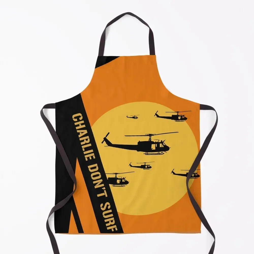 

Charlie Don’t Surf Apron Cooking Clothes For Cosmetologist Customizable Women's Dress Apron