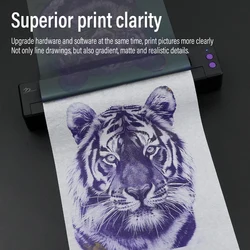 Top P19 Thermal Tattoo Printing Machine Tattoo Stencil Printer Tattoo Thermal Copier Machine A4 Paper Tattoo Printer Portable
