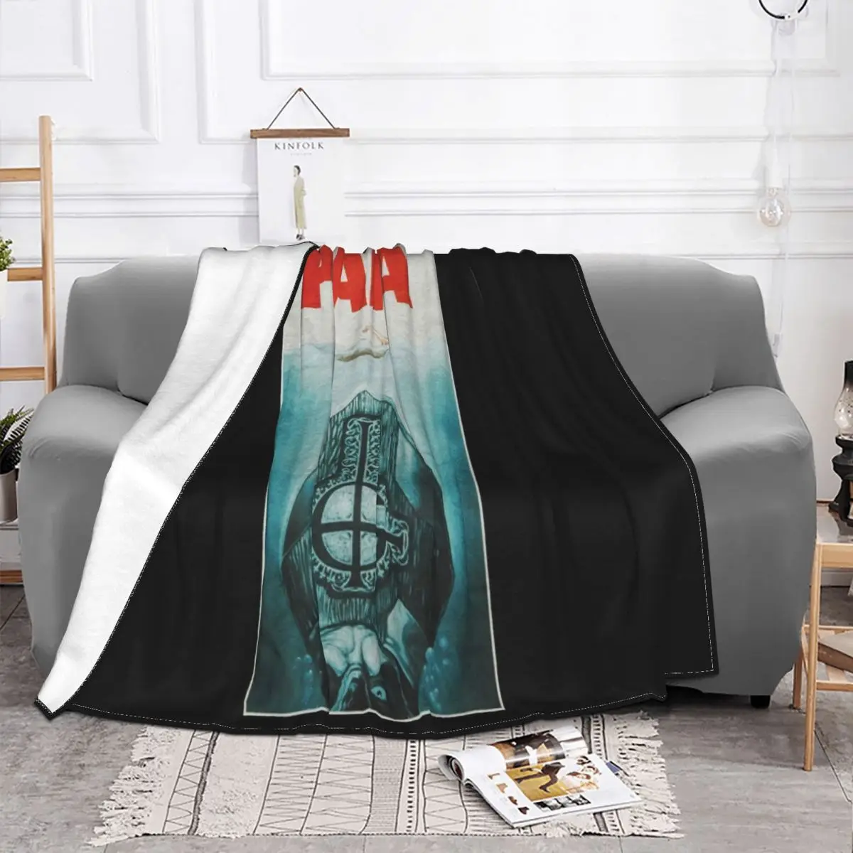 Authentic Ghost Band Papa Emeritus Ii Jaws Logo New Summer S Cotton T Animal Throw Blanket