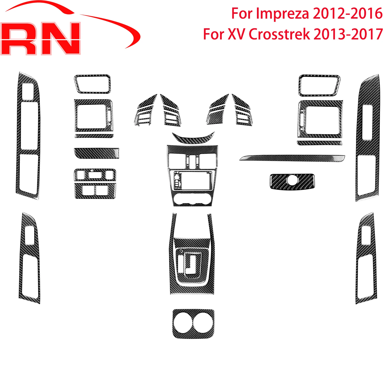 

Для Subaru Impreza 2012-2016 для XV Crosstrek 2013-2017 аксессуары автомобильные аксессуары из углеродного волокна внутренняя шестерня набор инструментов отделка наклейки