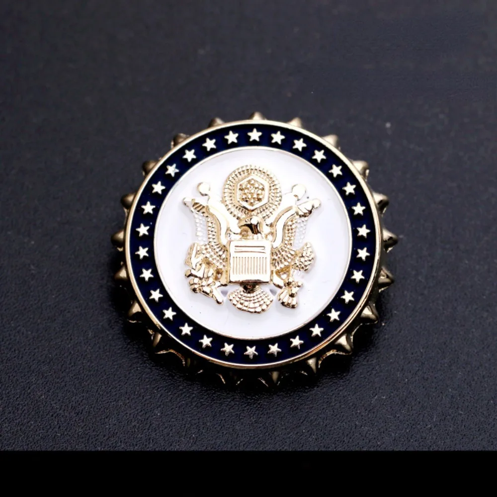 1 قطعة شعار الولايات المتحدة الكلاسيكية بروش النسر البيرة غطاء شكل شارة التلبيب دبوس