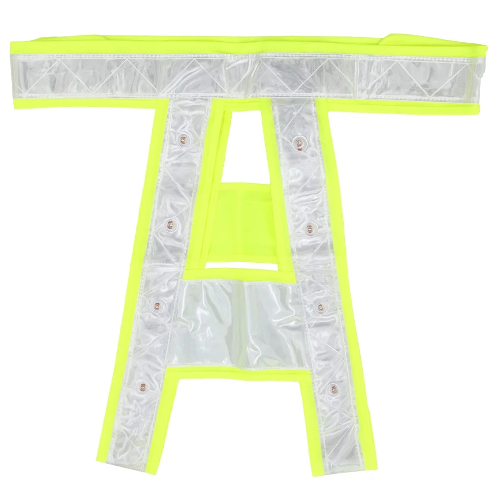 مرونة LED سترة السلامة قابل للتعديل حزام عاكس ليلة الجري المشي لمسافات طويلة ركوب الدراجات في الهواء الطلق وضوح عالية حزام عاكس والعتاد