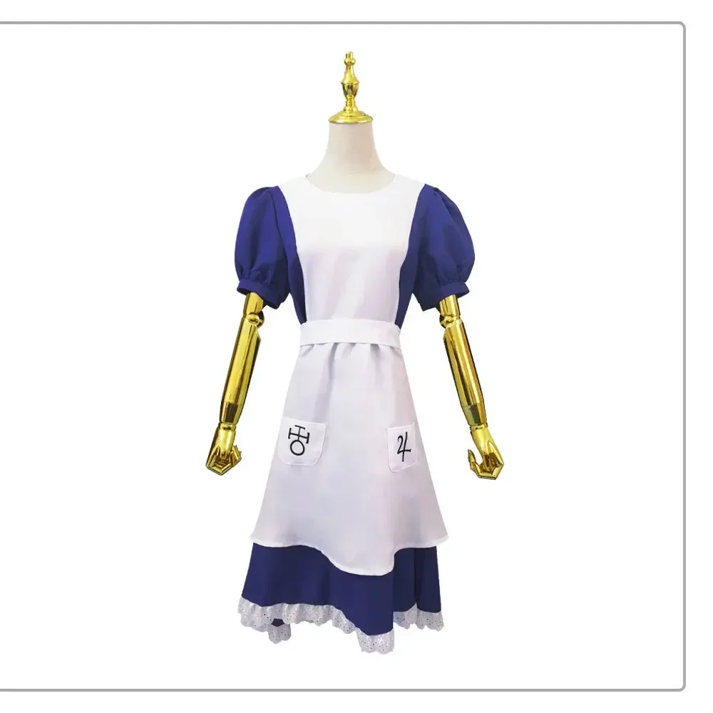 

Madness Returns Anime Costume Maid Dress / Belt / Bow Tie Women's Uniform