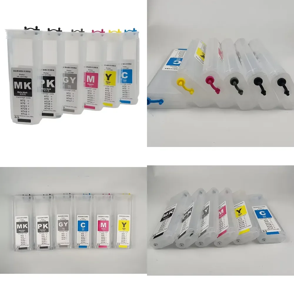

SY 280ml Hp72 Bulk Ciss Refillable Ink Cartridge With Permanent Chip for Designjet T770/T795/T790/T1200/T1300/T1120