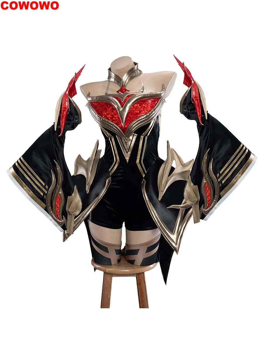 COWOWO Lol Ahri The Nine Tailed Fox Women Cosplay Costume Cos Game Anime Party Uniform Hallowen Play Role Clothes Clothing