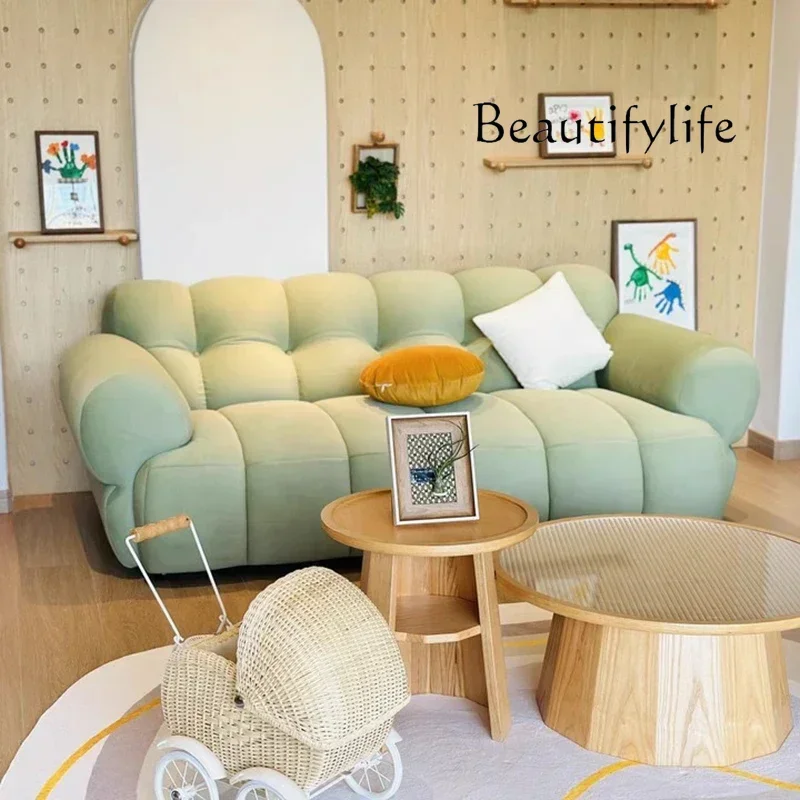 Balcony Designer Green Living Room Sofas Large Back Support Nordic Floor Living Room Sofas Comfortable Divano Trendy Furniture