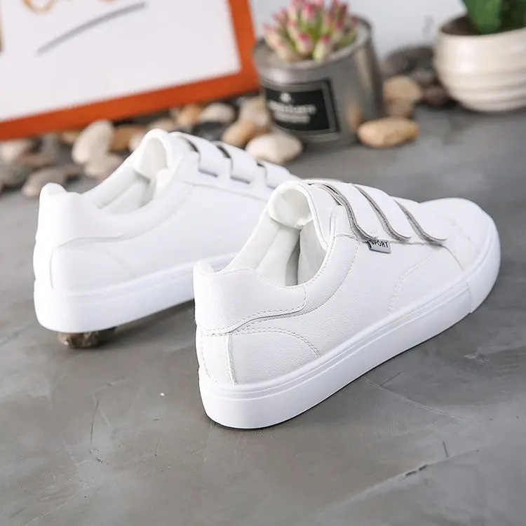 Foreign Trade Small White Shoes Female Students 2024 Spring New Comfortable Running Shoes Women\'s Single Shoes