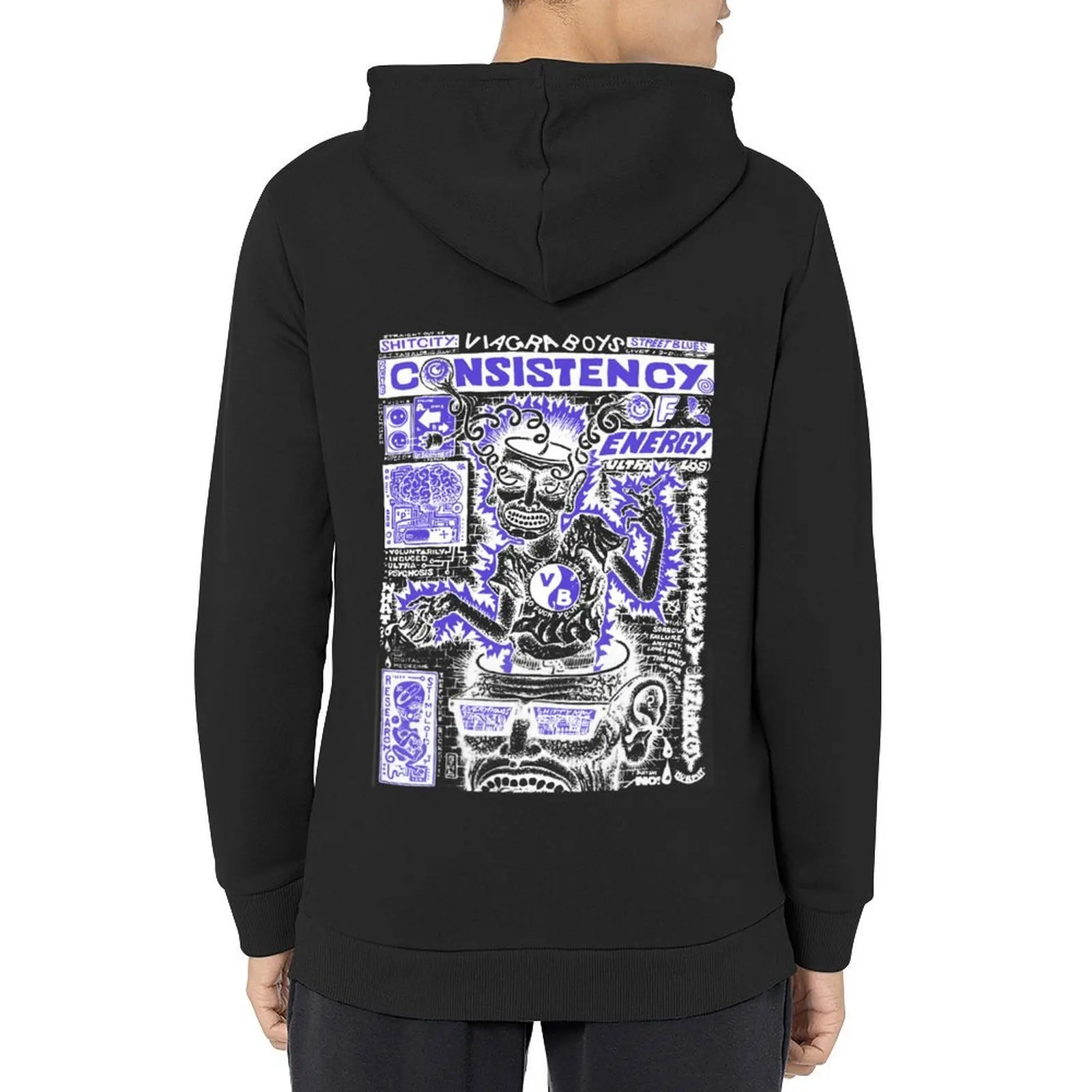 

Consistency of Energy - Viagra Boys Hoodie mens clothing autumn clothes japanese style tracksuits