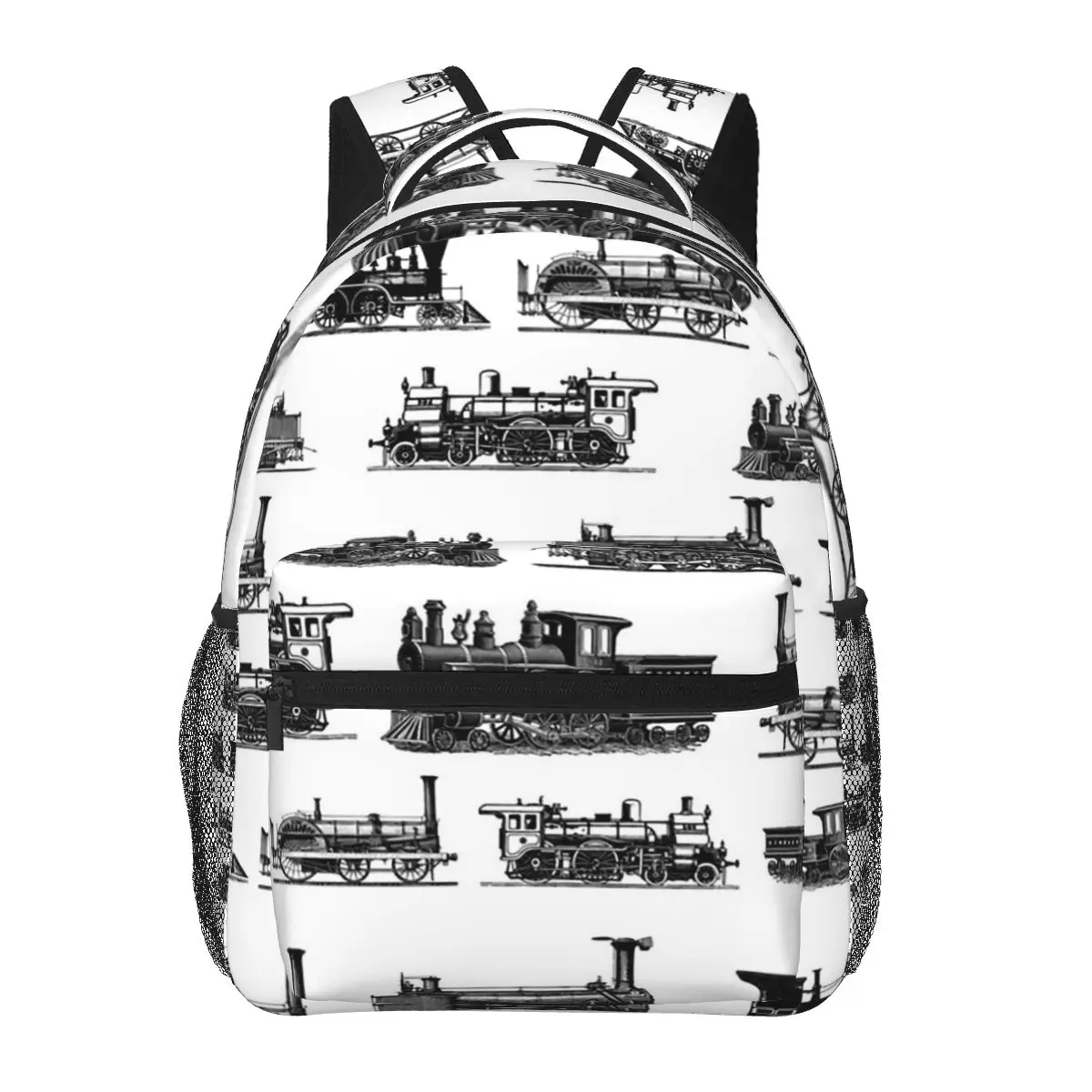 

Vintage Retro Steam Old Trains Backpack Backpacks Boys Girls Bookbag Children School Bags Cartoon Laptop Rucksack Shoulder Bag