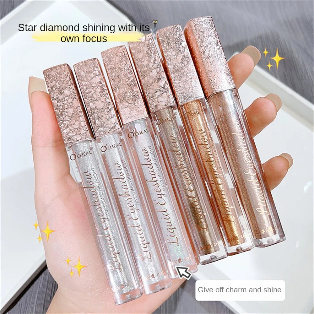 Shiny Diamond Eyeshadow Liquid Glitter Eye Shadow Pearly Shimmer Eyeshadow notevole resa cromatica duratura trucco impermeabile