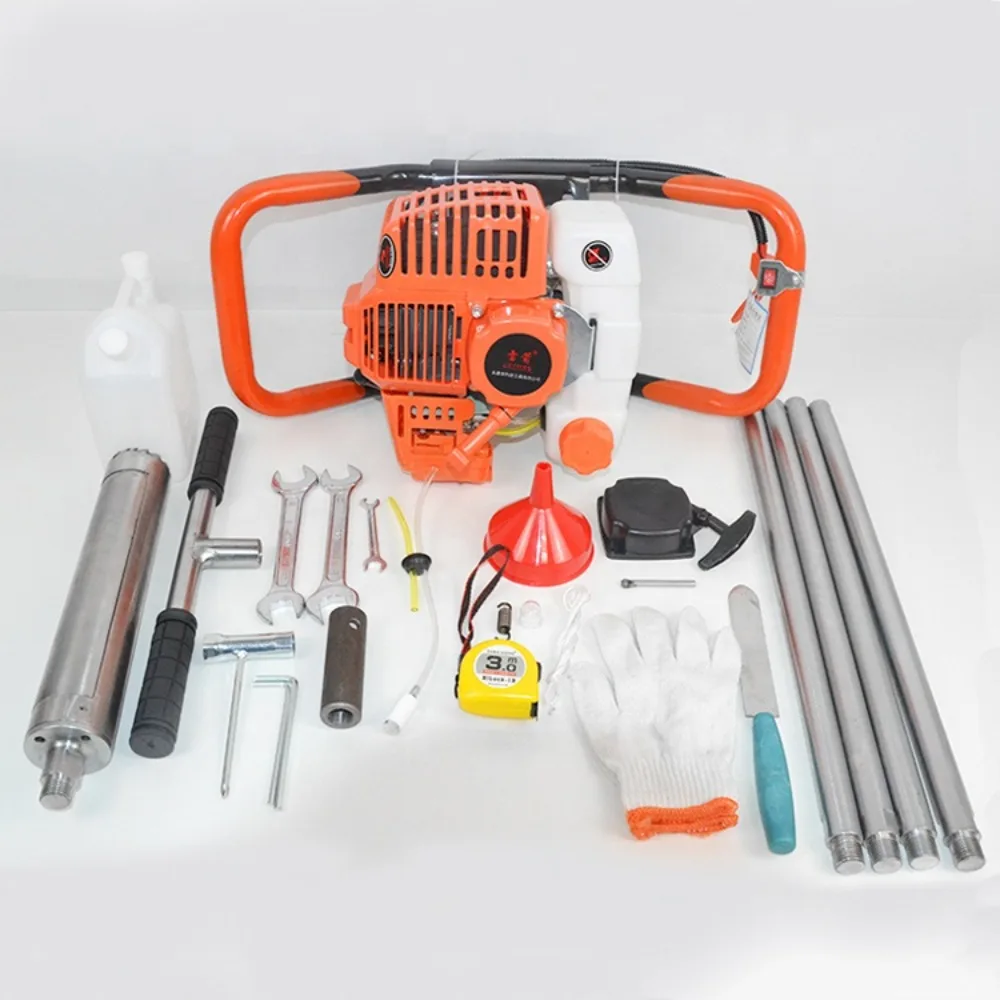 T-style Air-cooled Single-cylinder Two-stroke Soil Sampling Drill Soil Sampler Soil Drilling Machine