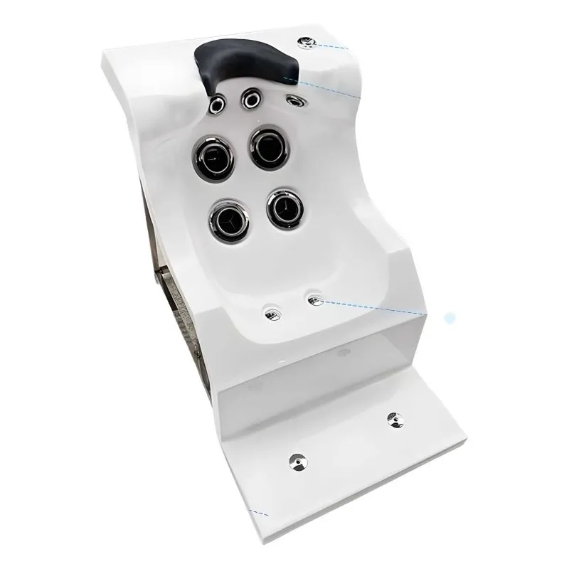 Piscina baño Spa cama de masaje piscina de agua acrílica de nueve agujeros sillón hidráulico asiento de pulverización de impacto