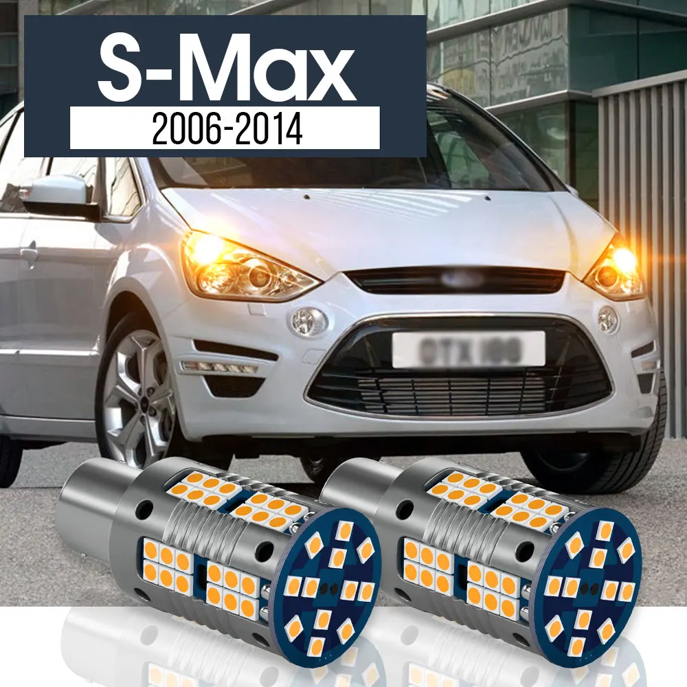 

2pcs LED Turn Signal Light Lamp Blub Canbus Accessories For Ford S-Max S Max 2006 2007 2008 2009 2010 2011 2012 2013 2014
