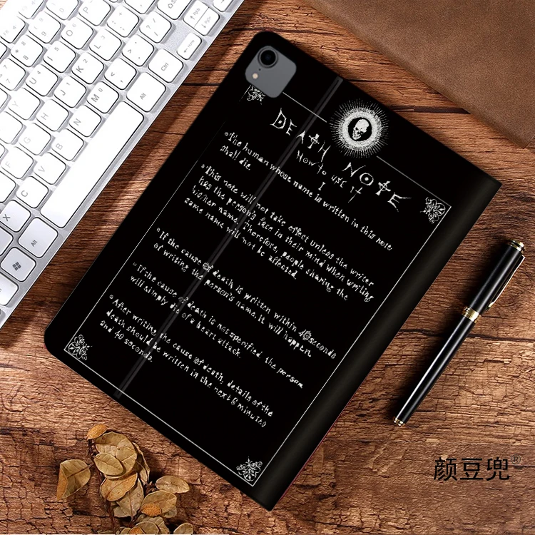 L·Lawliet Anime Death NOte  Samsung Galaxy Tab A7 Lite 8.7 2021 Case S9 Plus Tri-fold stand Cover Galaxy tab s6 lite Tab A7