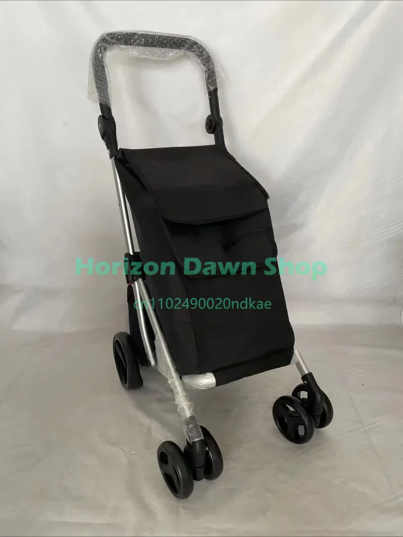 Pull rod cart portable shopping cart climbing stairs folding small pull cart shopping hand pull trailer home