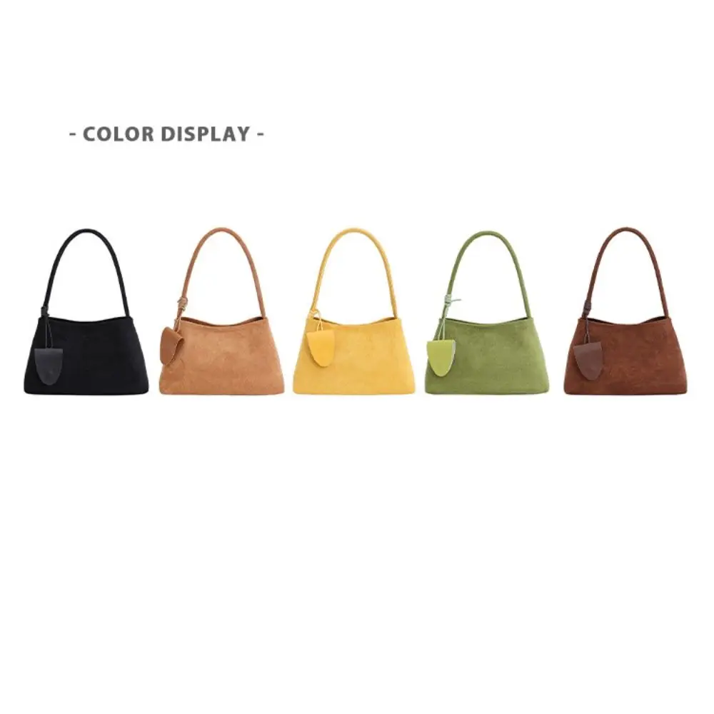 حقيبة إبط من البولي يوريثان غير اللامعة على الطراز الكوري مع حامل نظارات بلون سادة وحقيبة يد ذات سعة كبيرة من جلد البولي يوريثان