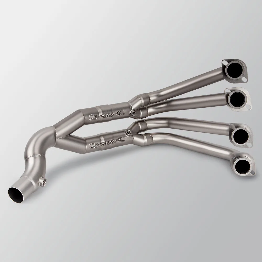Motorcycle Exhaust Header pipe Compatible Original Muffler For Yamaha YZF-R6 2017-2026 Moto escape Front pipe Racing tube kit