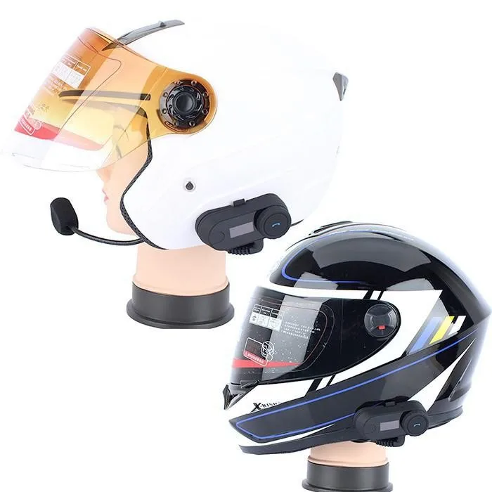 Intercomunicador para Casco de Motocicleta FreedConn TCOM SC 5.1, Alcance de 800M, Pantalla LCD, Radio FM, Auriculares Impermeables