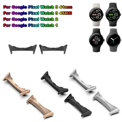 2pcs Watch Strap Connector Adapter For Google Pixel Watch 3 41mm 45mm Accessories Metal Smartwatch Adapters Replacement