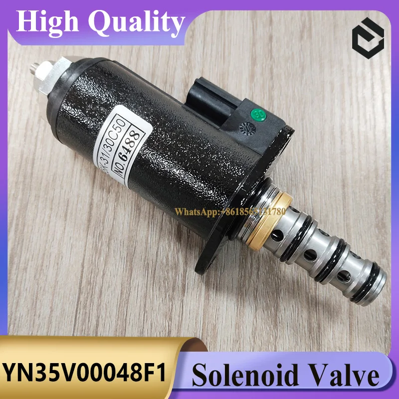 

YN35V00048F1 KDRDE5K-31/30C50-122 Solenoid Valve for Kobelco Excavator SK200-8 SK210-8
