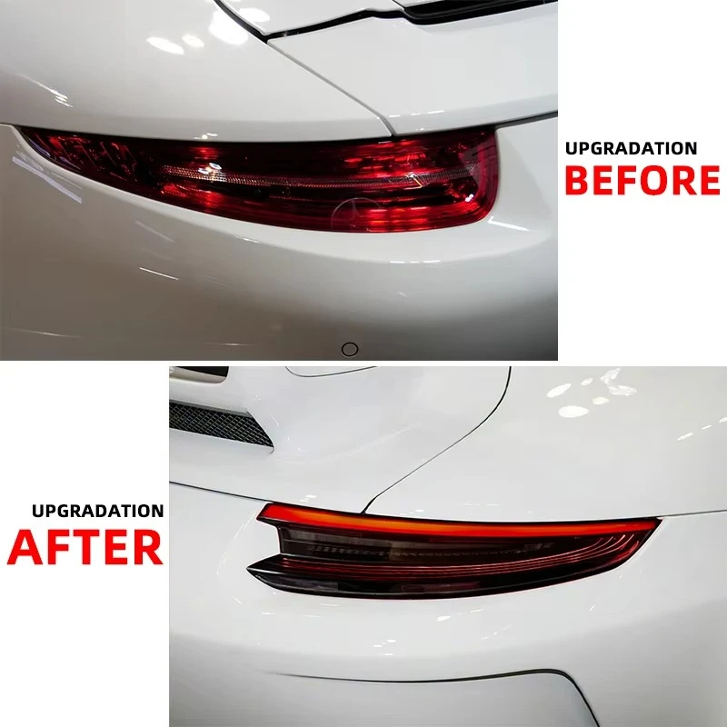 YU GUANG forPorsche 911 991.2 2012 2018 Led Tail Light Rear Lamp Upgrade ’Smoke Style Tail Lamp Turn Signal Lights Tail Light