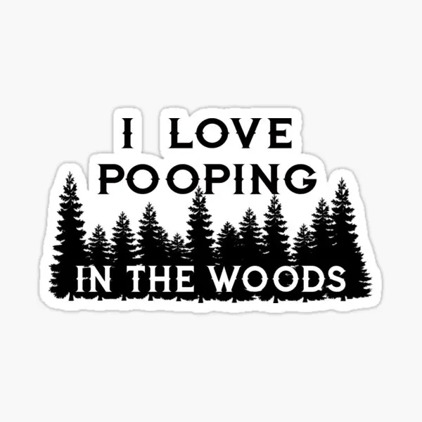 

Nature Poop 5PCS Stickers for Luggage Background Bumper Decor Water Bottles Cute Funny Window Art Laptop Room Cartoon Home Car