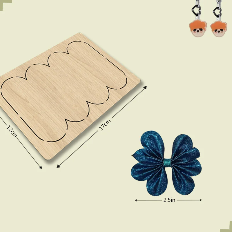 Different size Wavy Bow Wooden Cutting Die For Most Machines