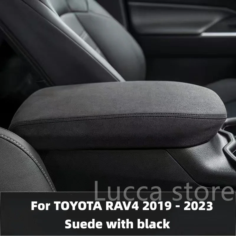 For TOYOTA RAV4 RAV 4 XA50 2019 - 2023 Leather Central Armrest Box Protection Sleeve Armrest box modification Accessories