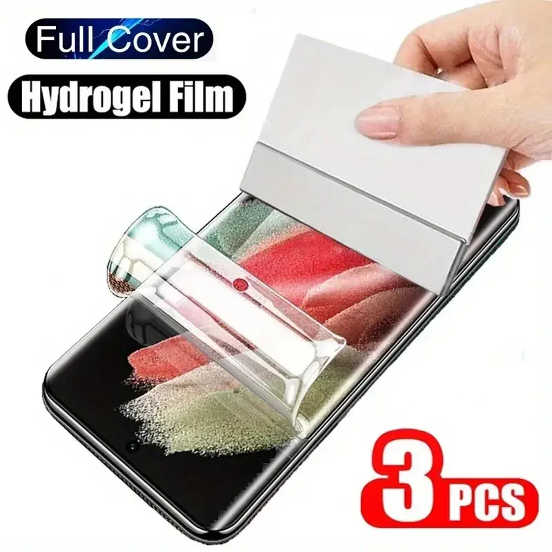 3 قطعة هيدروجيل فيلم ل Xiaomi Poco M6 F3 F6 Pro F5 F4 GT X6 Pro X5 X4 GT X3 NFC C65 واقي للشاشة فيلم