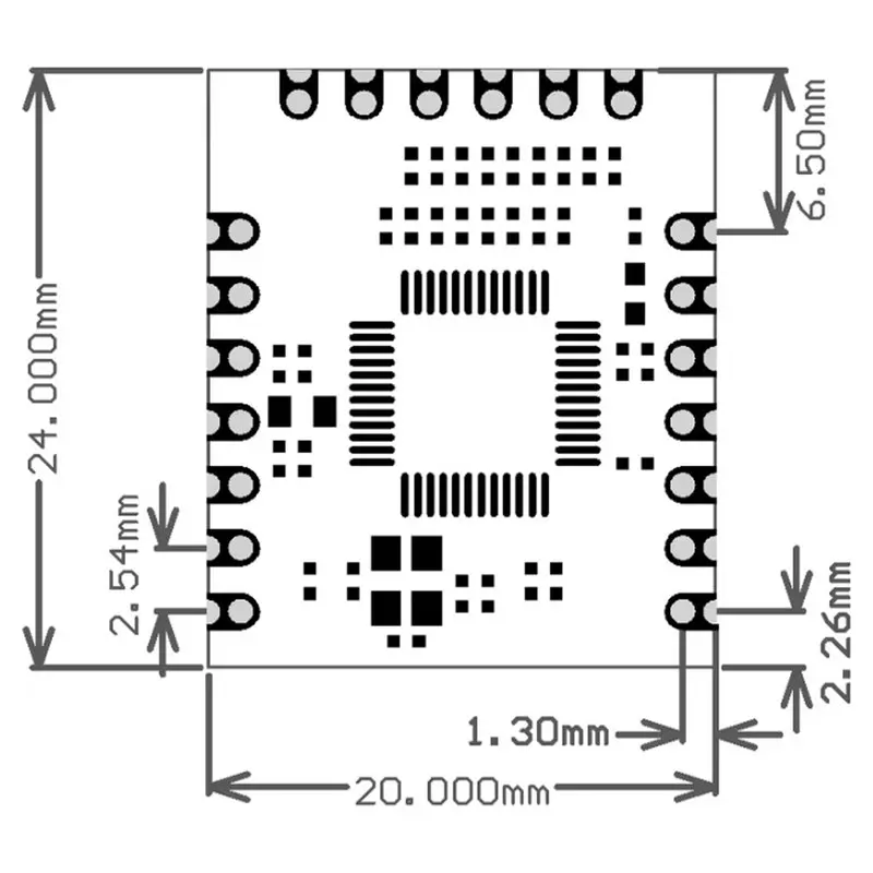 AB42-W5500-Io Ethernet Module SPI Interface Compact Design
