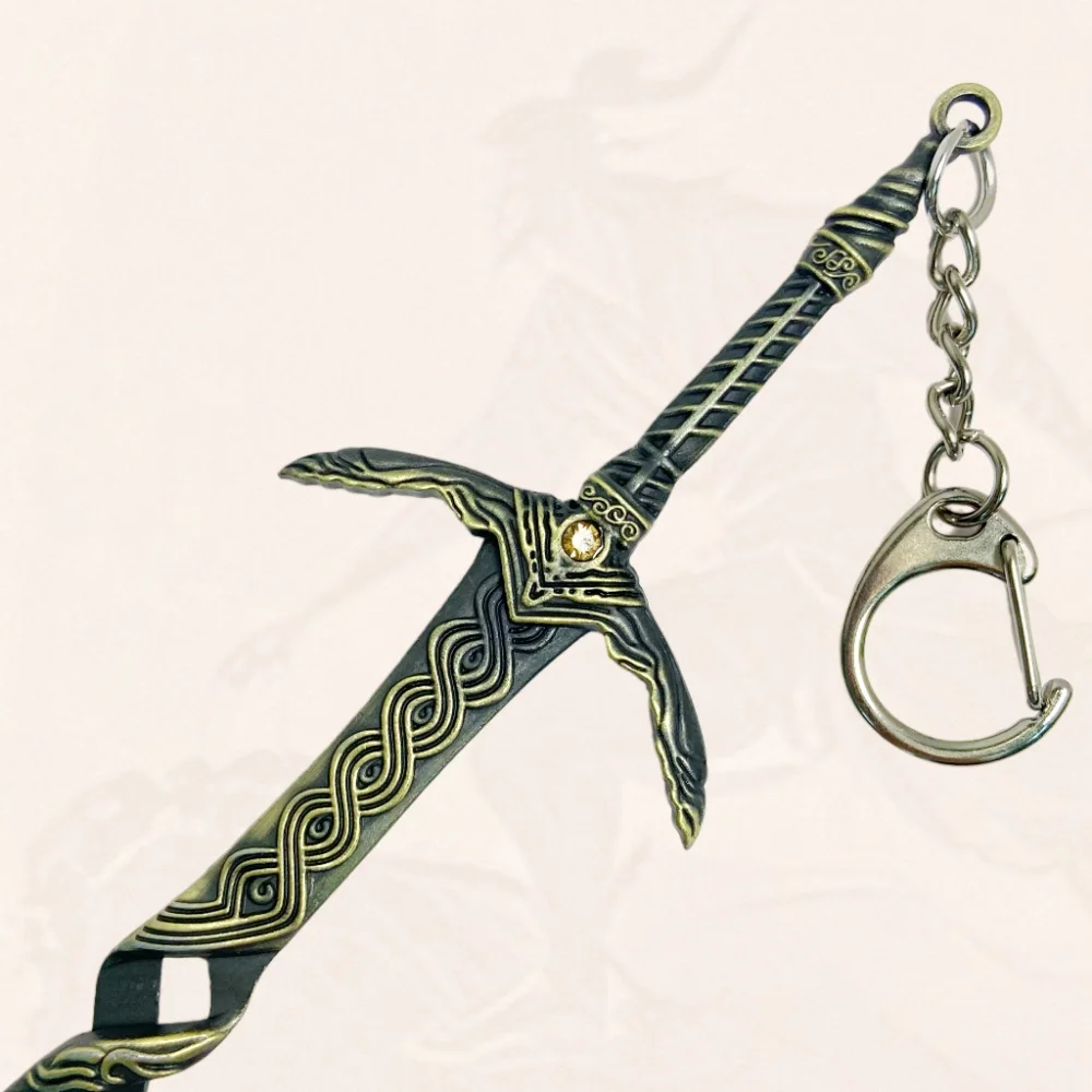 8.3inch Elden Godslayer Metalen Katana Zwaard Ninja Mes Originele Samurai Sabel Japanse Katana Sabel Cosplay Accessoires Prop Speelgoed