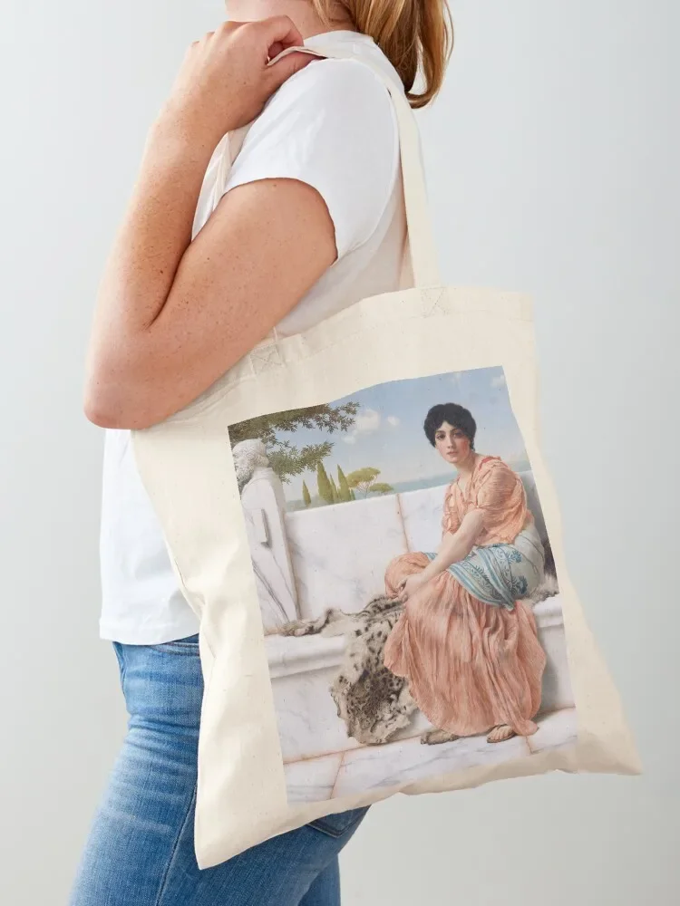 

A Girl in Lesbos - In the Days of Sappho Tote Bag hand bags handbag reusable grocery bags Lady bag