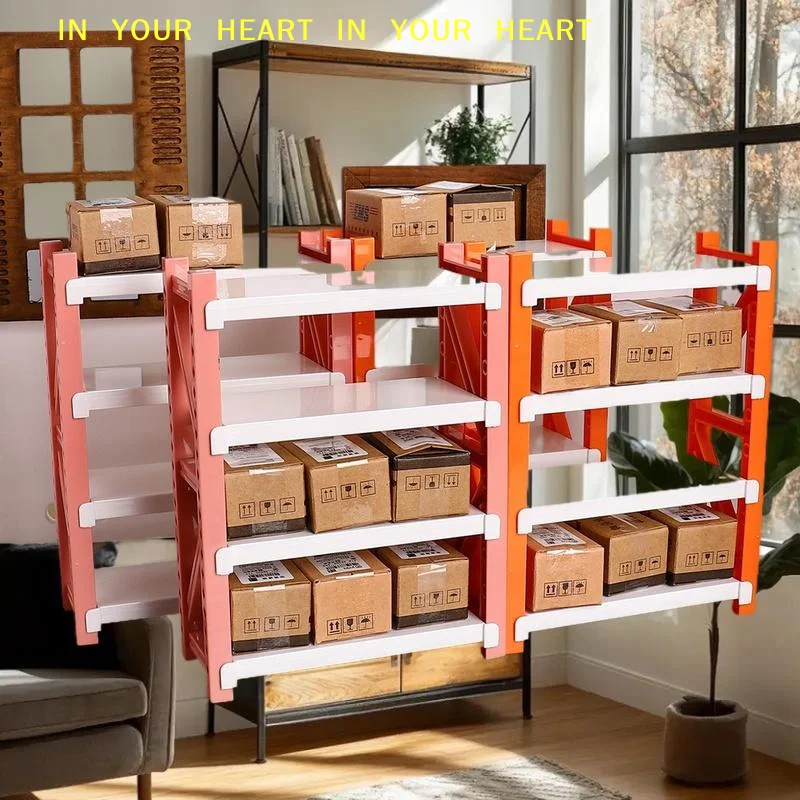 【X】1/12 Dollhouse Simulation Storage Shelves Warehouse Racks Model Dollhouse Mini Furniture Decoration Dolls House Accessories