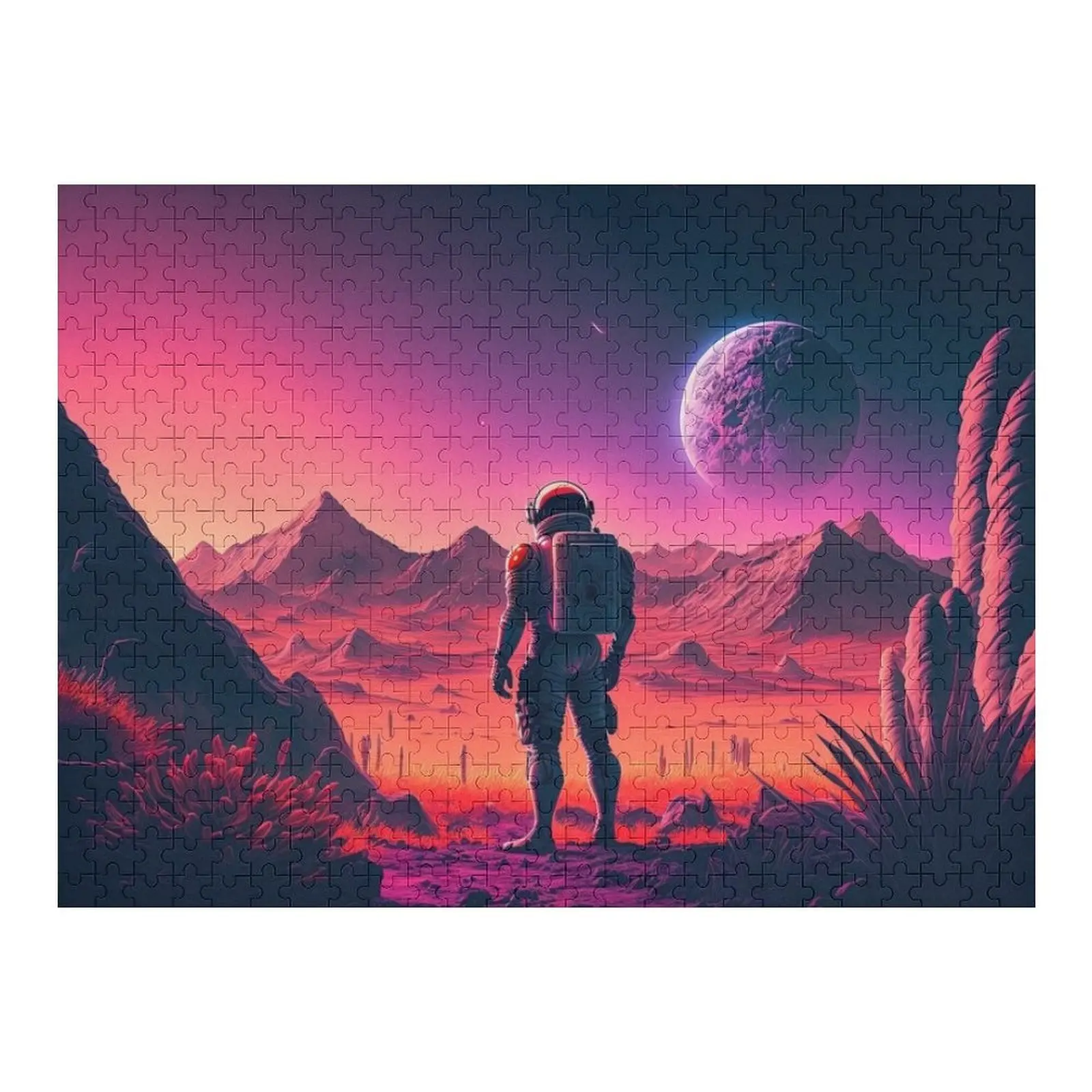 

Neon Dreams: Looking for Life in Outer Space Jigsaw Puzzle Personalized Gifts Animal Personalized Toys Photo Puzzle