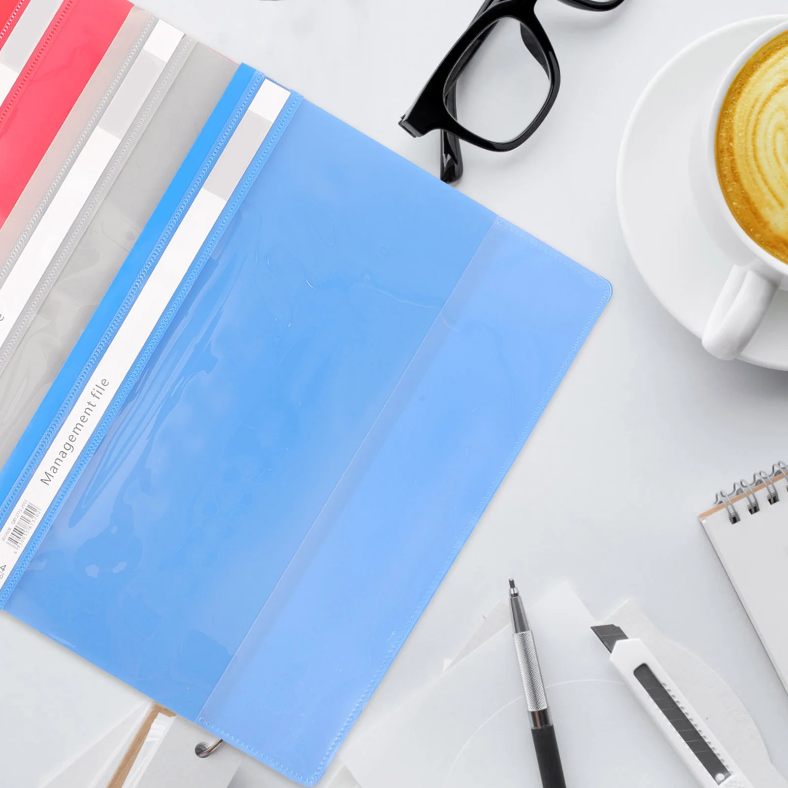 6 Buah Folder Plastik A4 Ganizer Folder Dokumen Binder Notebook Case Kantor Siswa Sekolah Perjalanan Desktop