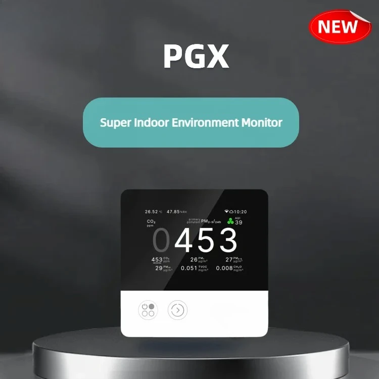 detector CO2 TVOC PM2.5 PM10 Humidity Temp Noise   Environment System