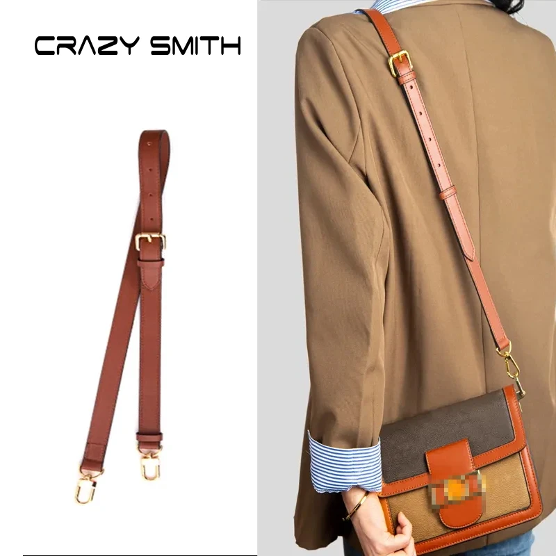 

CRAZYSMITH 100% Genuine Leather Bag Strap for LV Metis Bags Shoulder Straps Adjustable Crossbody Handbags Belts Bag Accessories