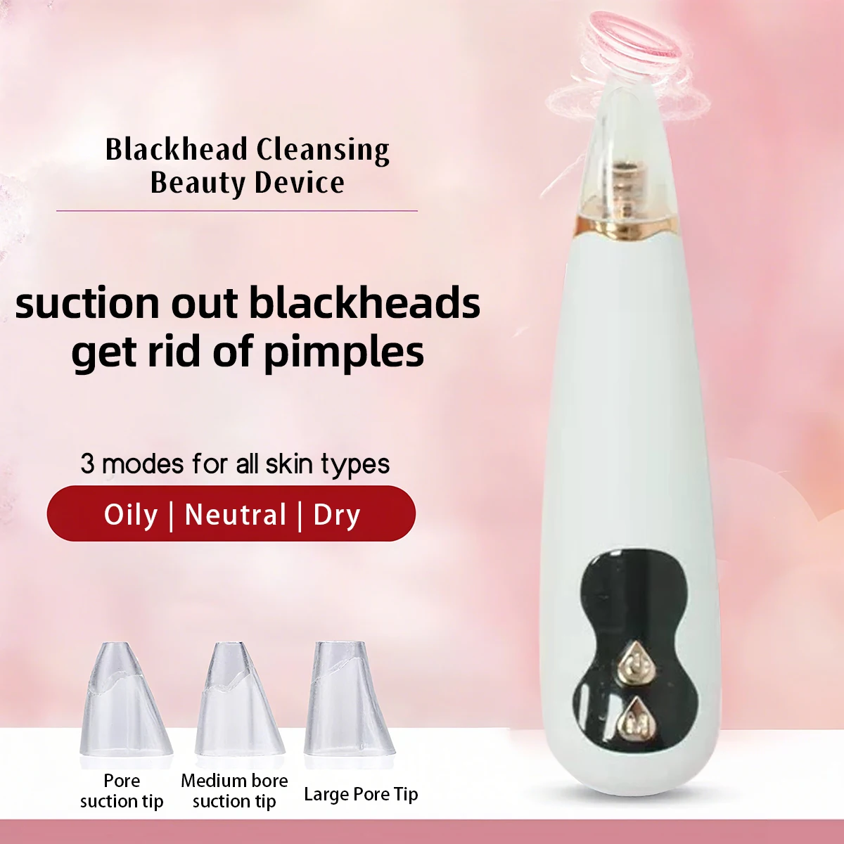 Elektrisches Porenreinigungsgerät zur Entfernung von Mitessern, Vakuum-Akne-Behandlung, kompakt und tragbar, ein unverzichtbares Hautpflege-Werkzeug